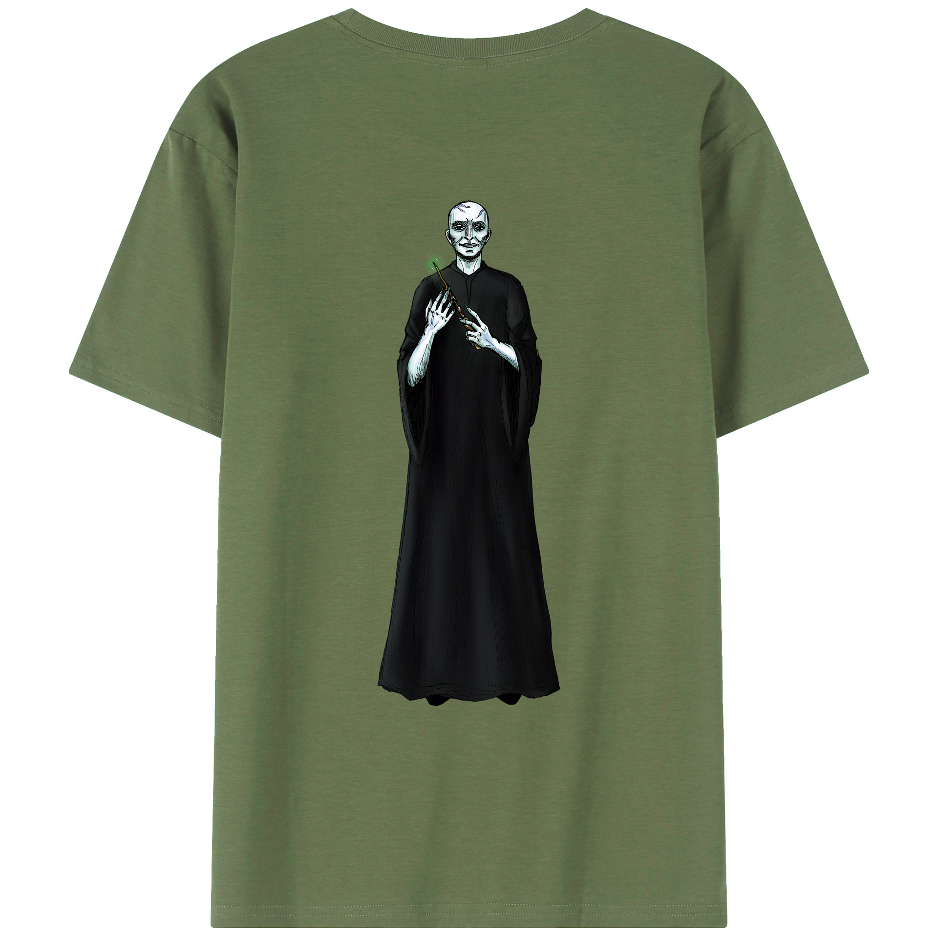 （画像用） Harry Potter ハリー・ポッターシリーズ 綿100％ メンズ半袖Tシャツ（バックプリント） 通気性